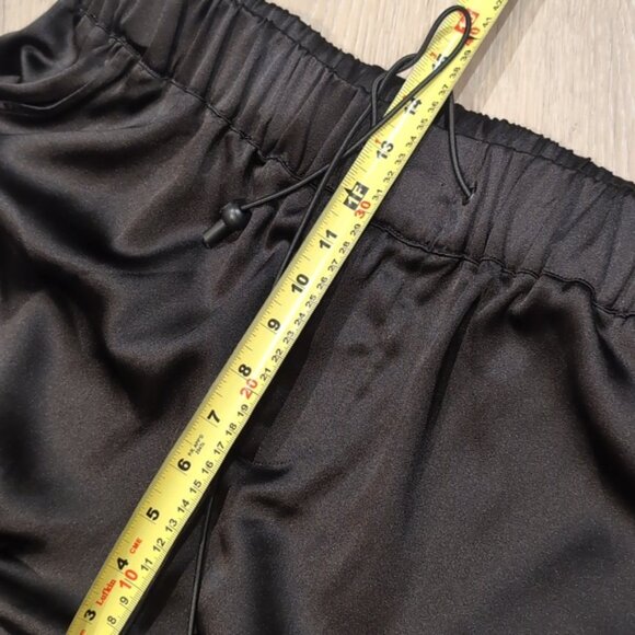 CHRLDR High Rise Black Satin Cargo Joggers - Picture 12 of 13